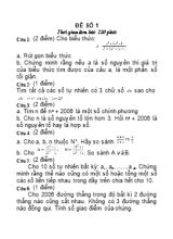 Đề thi học sinh giỏi môn Toán khối lớp 6